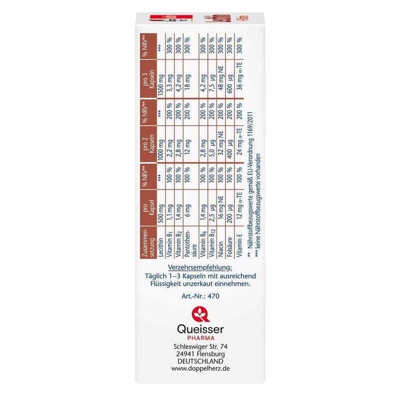 DOPPELHERZ Lecithin+B-Vitamine Kapseln