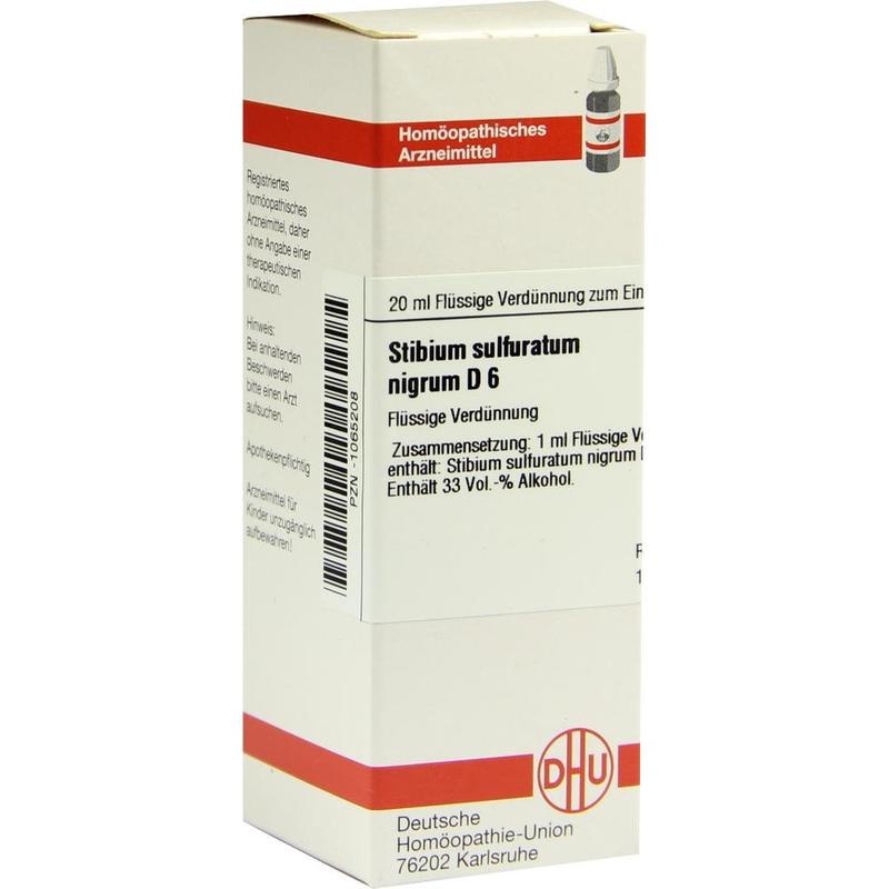 STIBIUM SULFURATUM NIGRUM D 6 Dilution