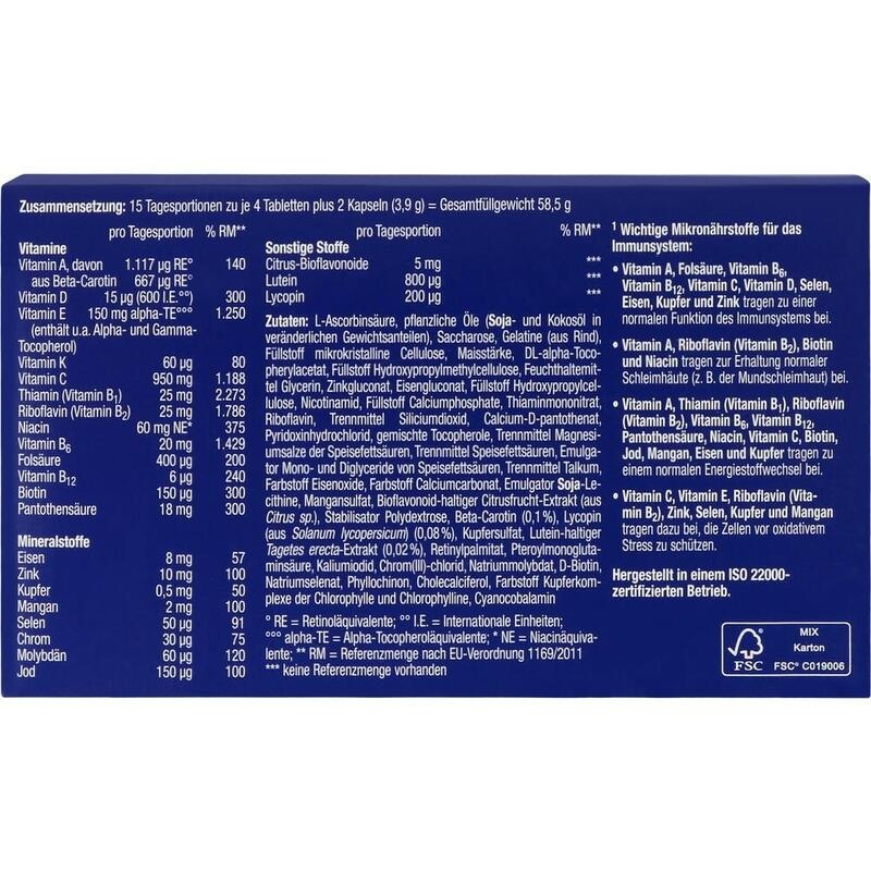 Orthomol Immun Tabletten/Kapseln (15 Stk)