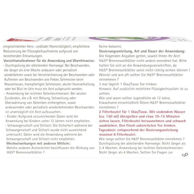 H&S Brennesselblätter Filterbeutel