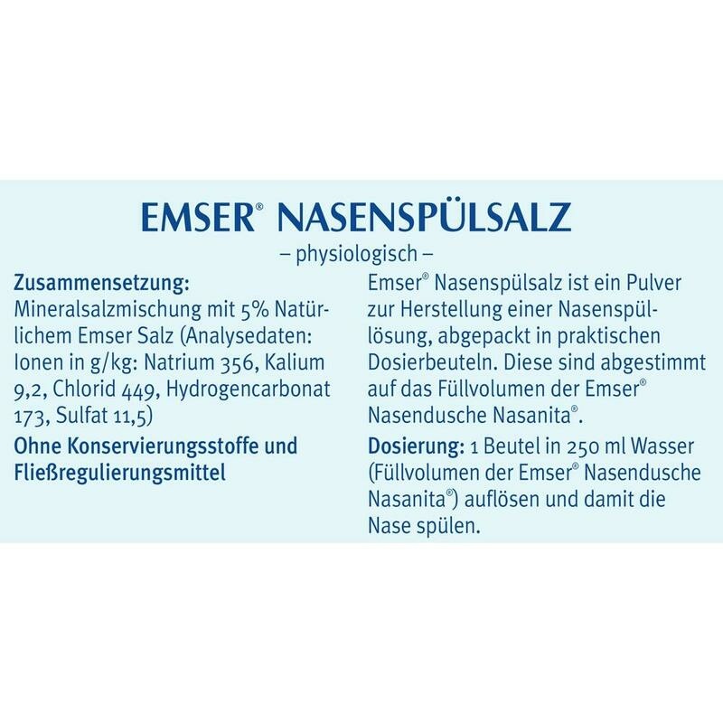 EMSER Nasenspülsalz physiologisch Btl.
