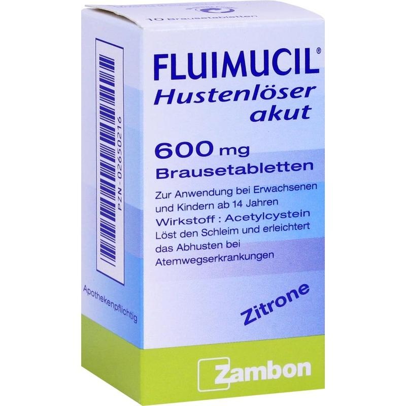 FLUIMUCIL Hustenlöser akut 600 Brausetabletten