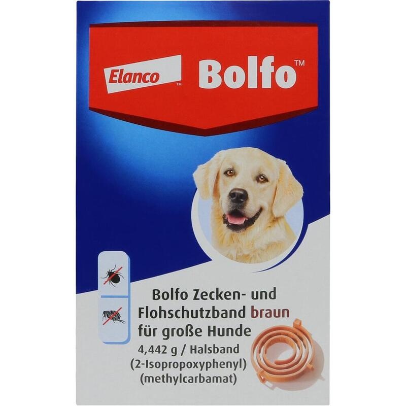 BOLFO Flohschutzband braun f.große Hunde