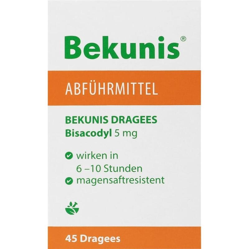 BEKUNIS Dragees Bisacodyl 5 mg magensaftres.Tabl.