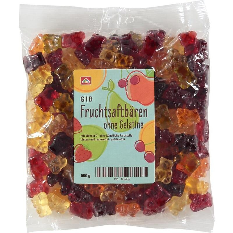 GIB Fruchtsaftbären ohne Gelatine