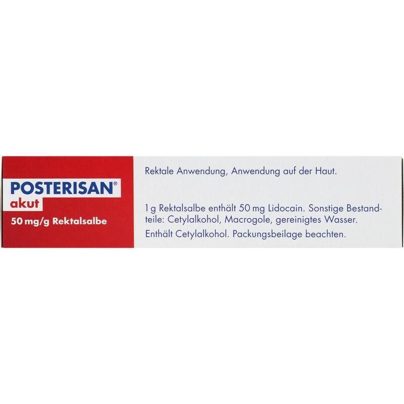 POSTERISAN akut 50 mg/g Rektalsalbe