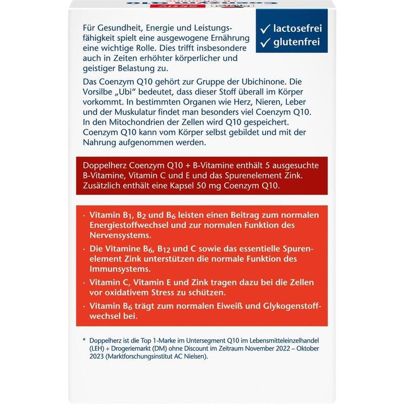 DOPPELHERZ Coenzym Q10+B Vitamine Kapseln