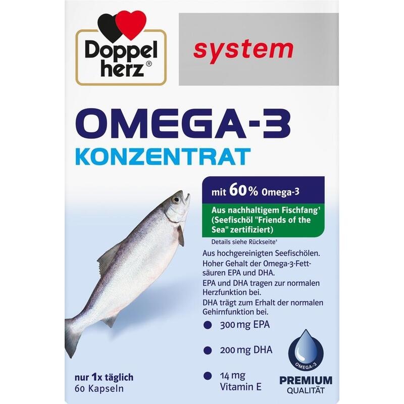 DOPPELHERZ Omega-3 Konzentrat system Kapseln
