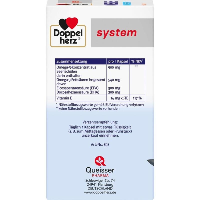 DOPPELHERZ Omega-3 Konzentrat system Kapseln