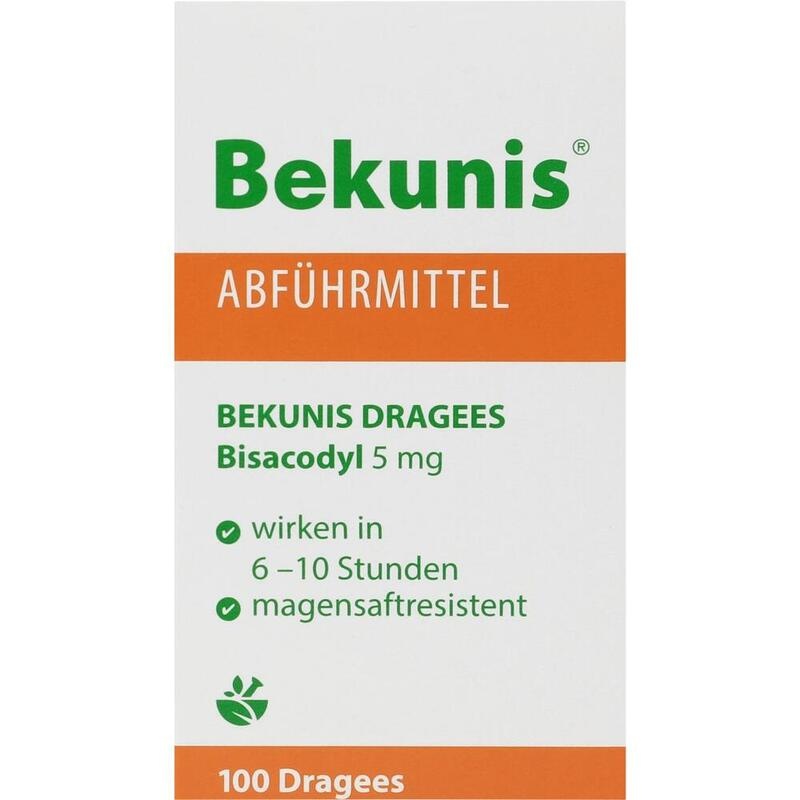 BEKUNIS Dragees Bisacodyl 5 mg magensaftres.Tabl.