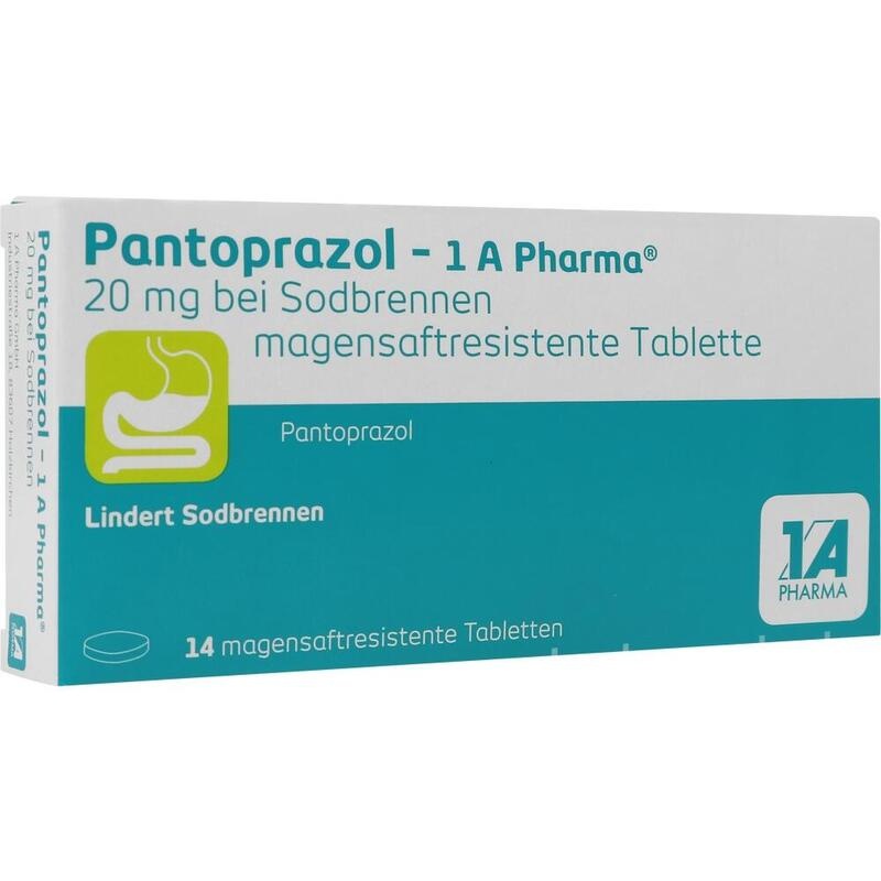 PANTOPRAZOL-1A Pharma 20mg bei Sodbrennen msr.Tab.