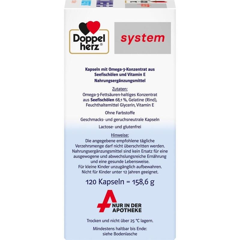 DOPPELHERZ Omega-3 Konzentrat system Kapseln