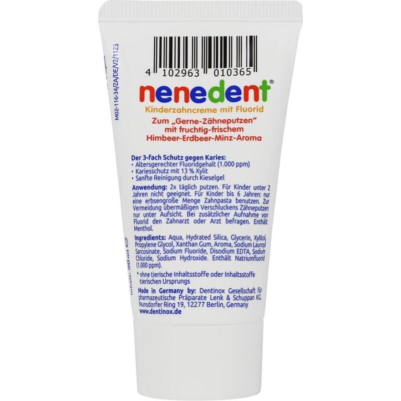 NENEDENT Kinderzahncreme m.Fluorid Standtube