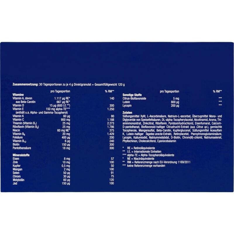 ORTHOMOL Immun Direktgranulat Himbeer/Menthol