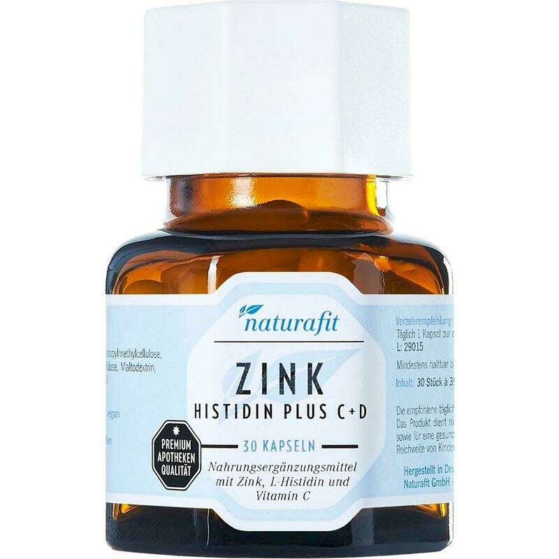 NATURAFIT Zink Histidin plus C+D Kapseln