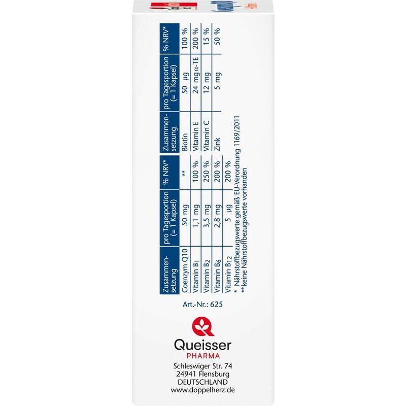 DOPPELHERZ Coenzym Q10+B Vitamine Kapseln