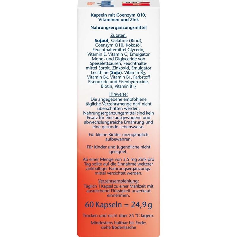DOPPELHERZ Coenzym Q10+B Vitamine Kapseln