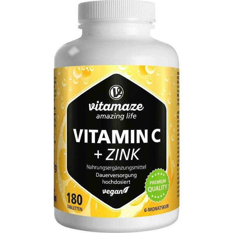 Vitamin C hochdosiert + Zink (180 St)