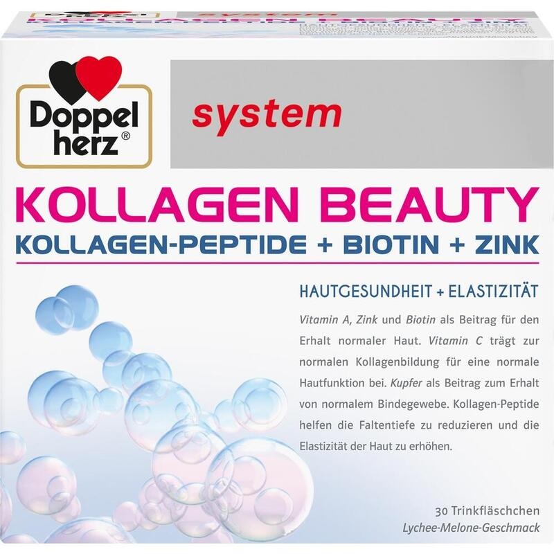 DOPPELHERZ Kollagen Beauty system Trinkfläschchen