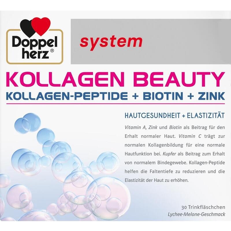 DOPPELHERZ Kollagen Beauty system Trinkfläschchen