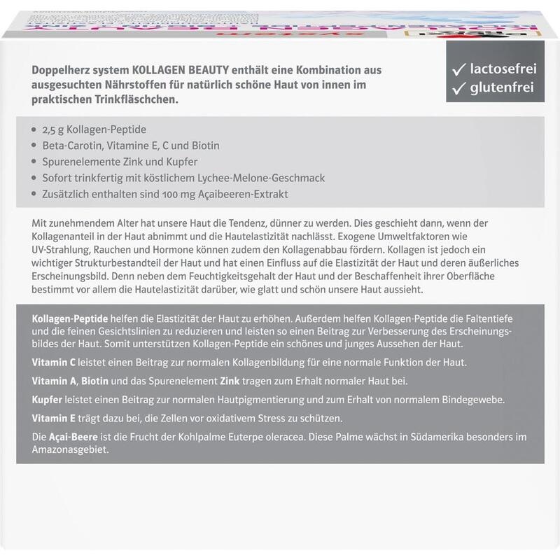 DOPPELHERZ Kollagen Beauty system Trinkfläschchen