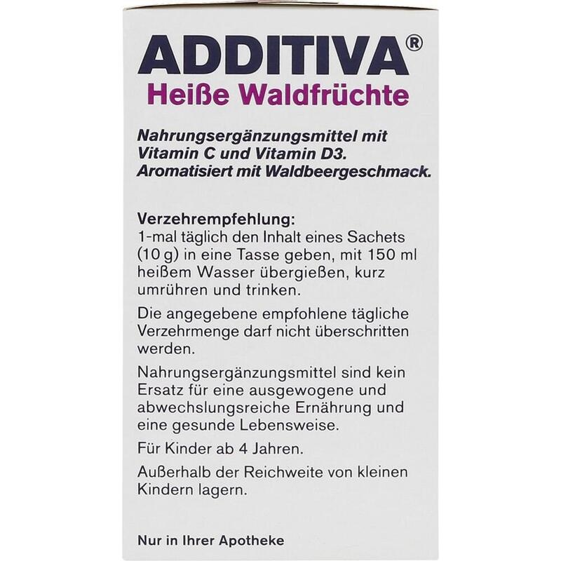 ADDITIVA heiße Waldfrüchte Pulver