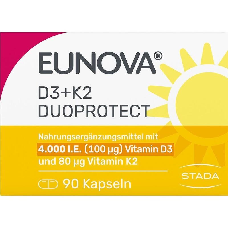 EUNOVA DuoProtect D3+K2 4000 I.E./80 μg Kapseln