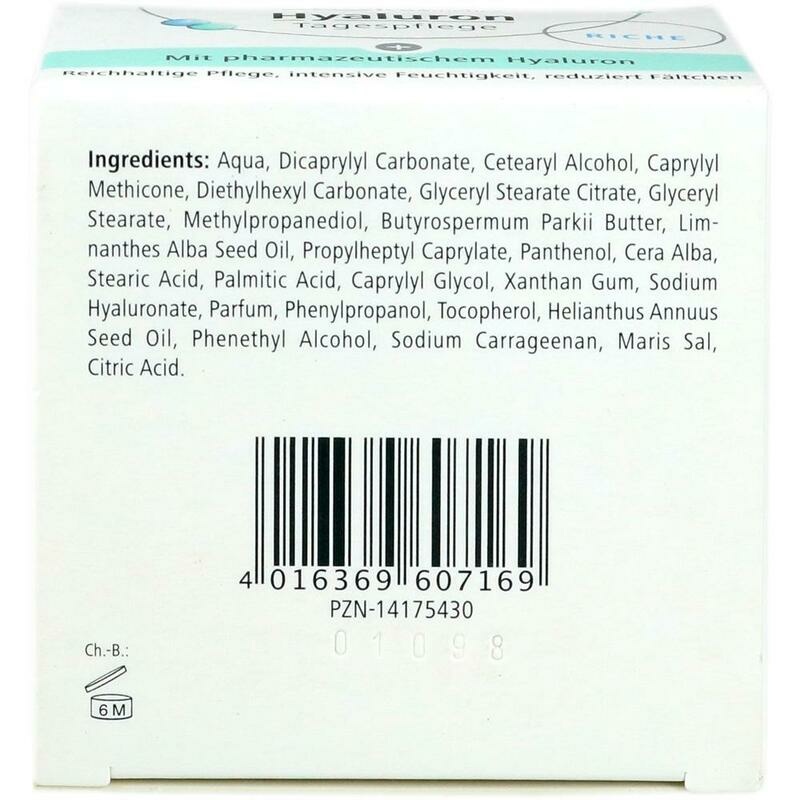 HYALURON TAGESPFLEGE riche Creme im Tiegel
