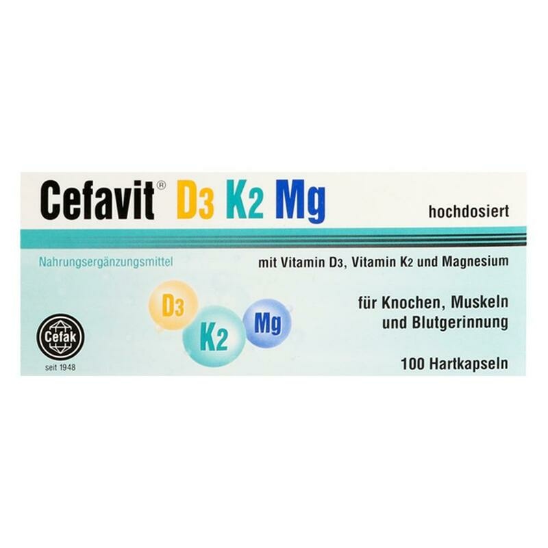 CEFAVIT D3 K2 Mg 2.000 I.E. Hartkapseln