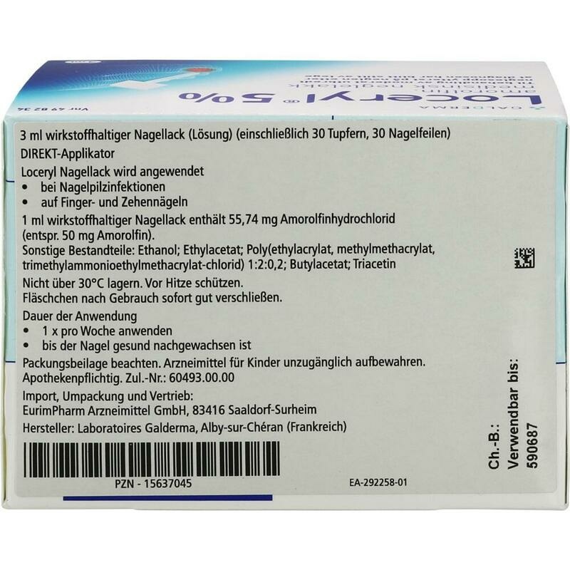 LOCERYL Nagellack gegen Nagelpilz 50 mg/ml