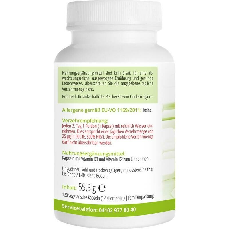 VITAMIN D3 2.000 I.E. 50 μg+Vit.K2 VitaMK7 200 μg