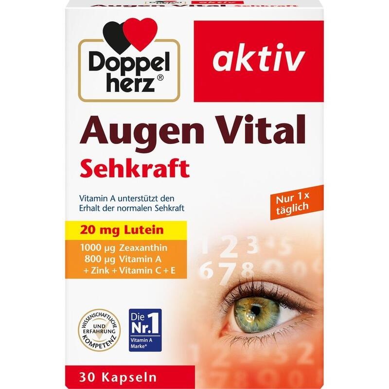 DOPPELHERZ Augen Vital Sehkraft aktiv Kapseln