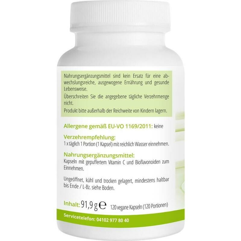 VITAMIN C 500 mg gepuffert vegan Kapseln