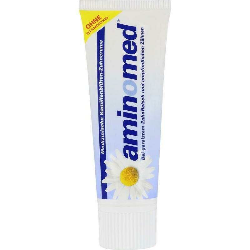 AMINOMED Kamillenblüten Zahncreme ohne Titandioxid