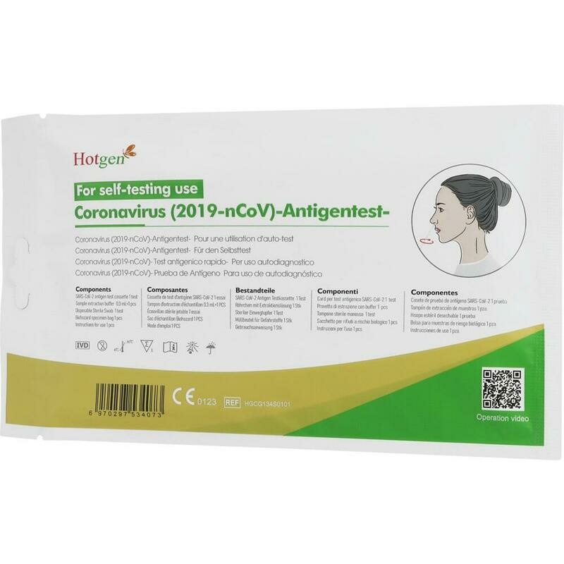 HOTGEN Coronavirus 2019-nCoV Ag Selbsttest Nase