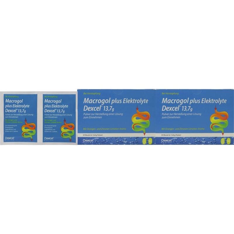 MACROGOL plus Elektrolyte Dexcel 13,7 g PLE