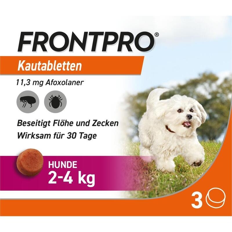 FRONTPRO 11 mg Kautabletten f.Hunde 2-4 kg