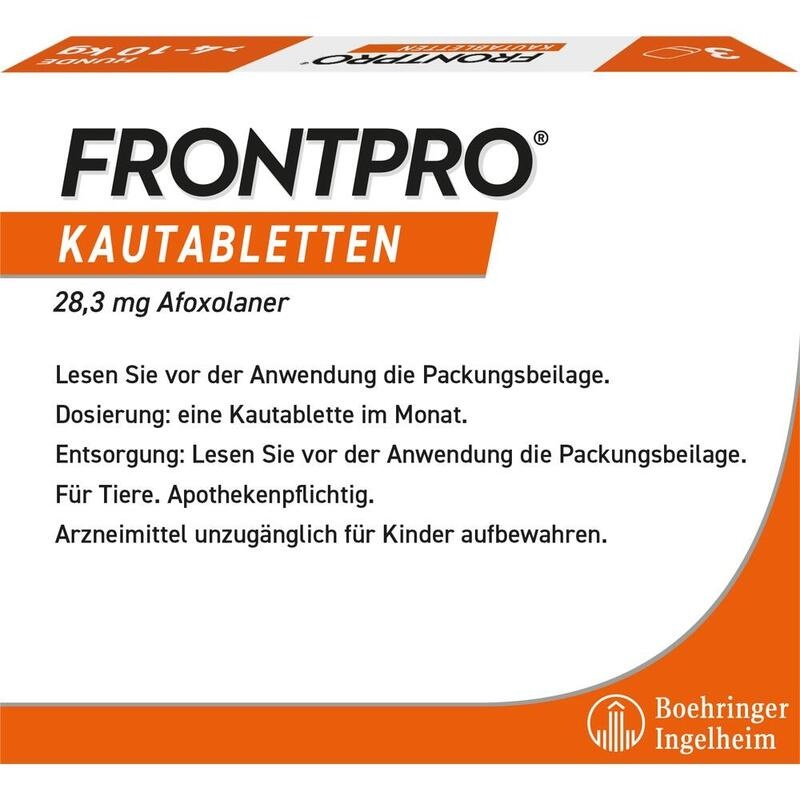 FRONTPRO 28 mg Kautabletten f.Hunde >4-10 kg