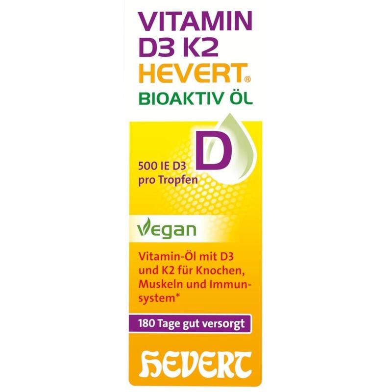 VITAMIN D3 K2 Hevert Bioaktiv Öl